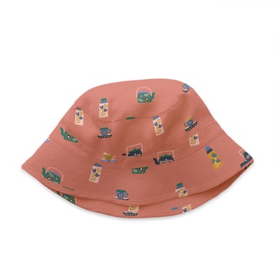 OEUF 21SS Kid hat/ 키즈 햇 (punch pink)