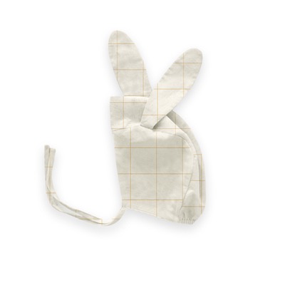 [균일가] OEUF 21SS bunny hat/ 버니 햇 (gardenia)