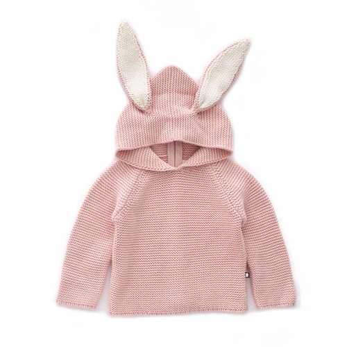우프 22SS bunny hoodie (light pink)