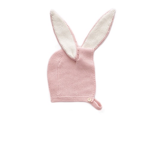 우프 22SS bunny bonnet (light pink)
