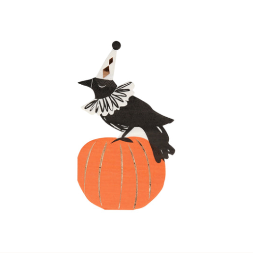 [MeriMeri]메리메리 / Vintage Halloween Crow Napkins (x 16)