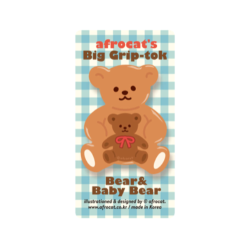 아프로캣 BIG GRIP TOK_8.Bear &amp; Baby Bear 빅 그립톡_8.곰과 아기곰