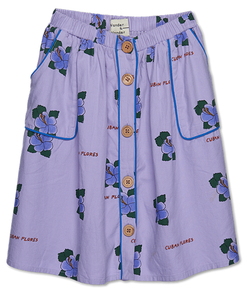 Wander&amp;Wonder 22SS Piping Skirt (lavender)