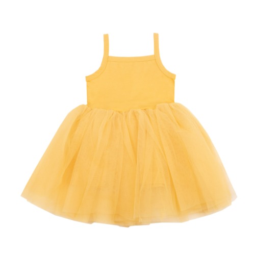 [Bob&amp;Blossom] 밥앤블러썸 / Chiffon Dress (Mustard)