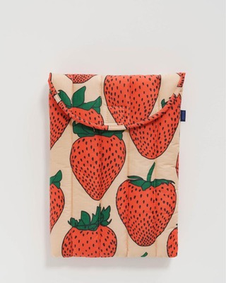 [Baggu] Puffy Laptop Sleeve - Strawberry
