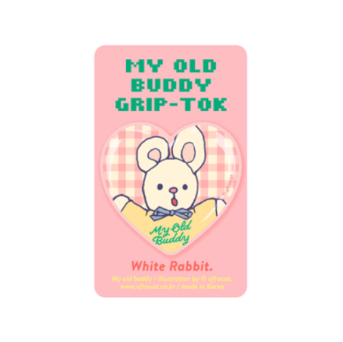 아프로캣 GRIPTOK_5.White Rabbit 그립톡_5.White Rabbit